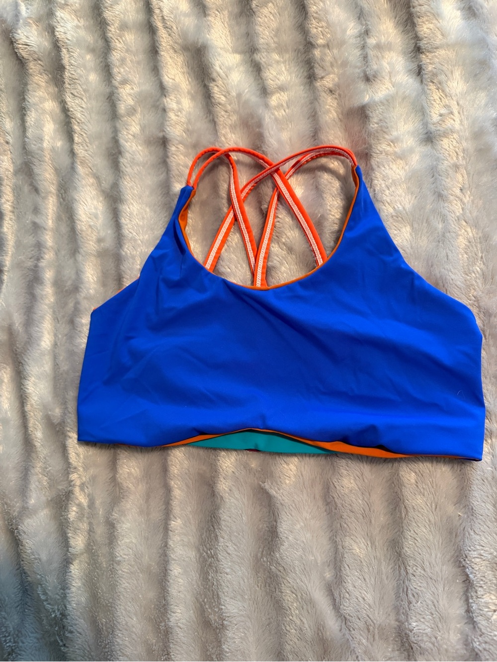 NWOT-Tera Kaia ReMade TOURA Basewear Top Sports Bra Swim One Of A Kind